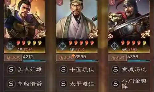 刘备势力盾阵容搭配插图
