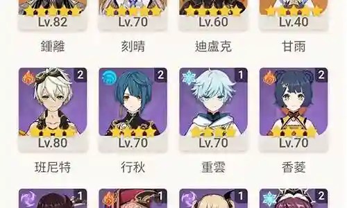 甘雨主c钟离阵容搭配插图