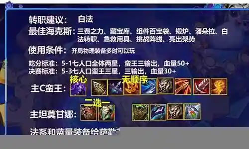 名流蛮王阵容站位插图