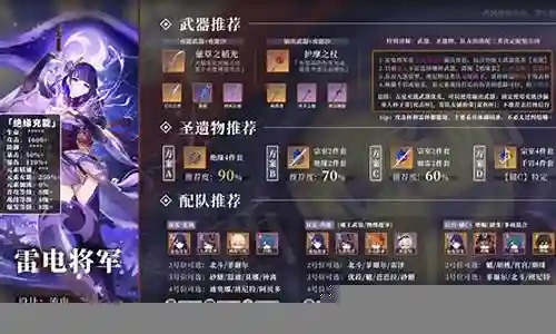 萌新雷将军阵容搭配攻略插图