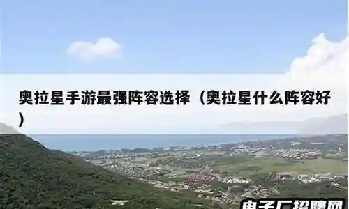 奥星搭配什么阵容好插图