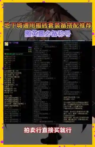亡命杀镇搬砖装备要求插图1