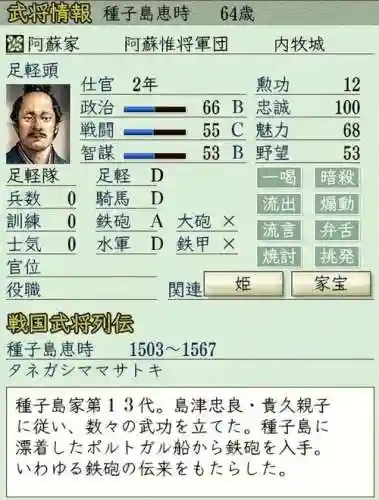 信张之野望14武将技能插图1