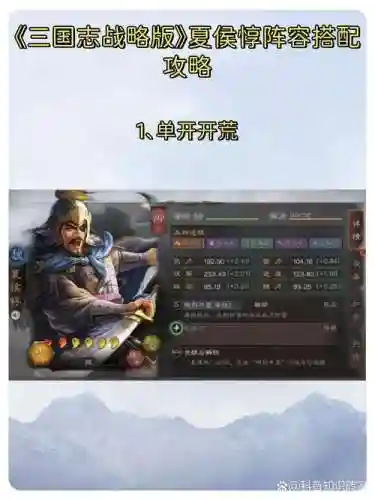 三国志许褚夏侯惇阵容搭配插图