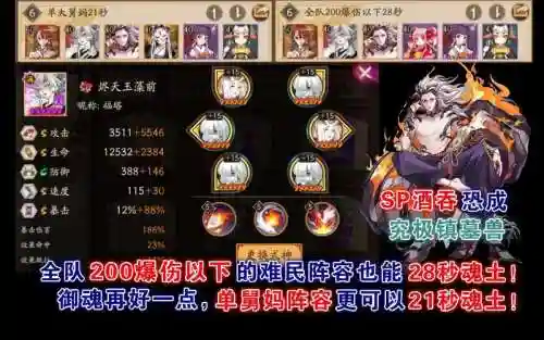 酒吞搭配阵容插图