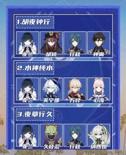 夜阑琴阵容搭配插图