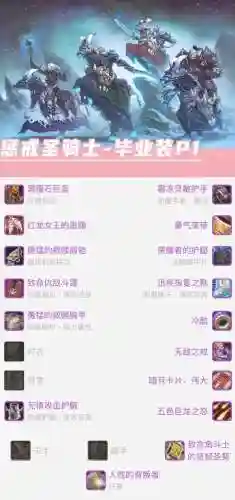 85辅助圣骑士装备选择插图