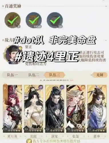 满宠搭配阵容插图1