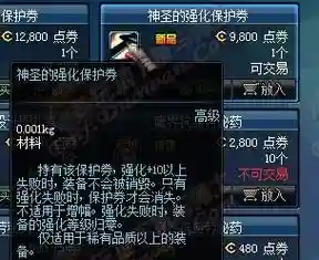 神圣的武器强化保护，dnf神圣的强化保护卷插图