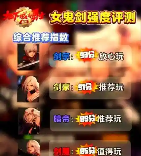 女鬼剑哪个职业技能伤害高，2021女鬼剑哪个职业值得玩插图1