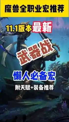 魔兽世界pvp武器战宏，tbc武器战pvp宏插图1