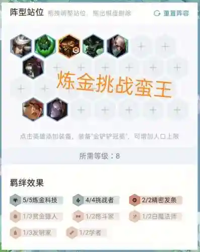 炼金阵容蛮王搭配，炼金打谁好打插图