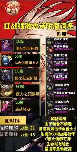 红狗85级ss装备那个好，红狗装备打什么属性插图1