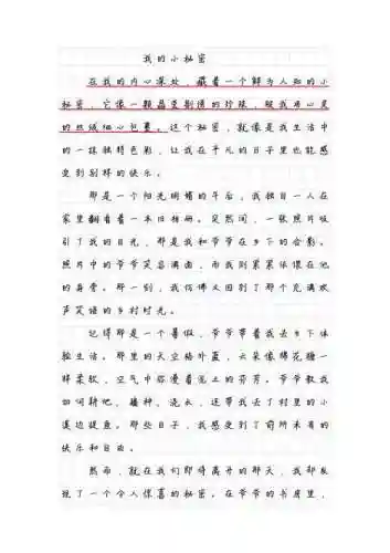 我的小秘书游戏攻略，我的小秘密优秀作文集锦插图