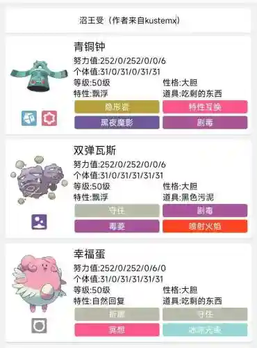 pokemmo中阵容搭配，pokemmo阵容搭配推荐插图1